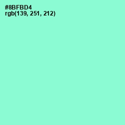 #8BFBD4 - Riptide Color Image