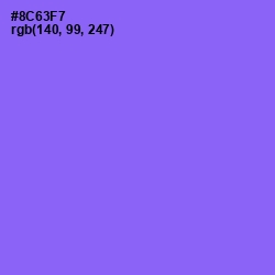 #8C63F7 - Medium Purple Color Image