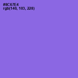 #8C67E4 - Medium Purple Color Image