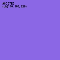 #8C67E5 - Medium Purple Color Image