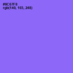 #8C67F8 - Medium Purple Color Image