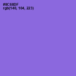 #8C68DF - Medium Purple Color Image