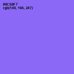 #8C68F7 - Medium Purple Color Image