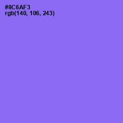 #8C6AF3 - Medium Purple Color Image