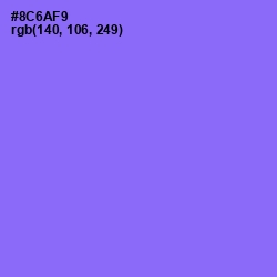 #8C6AF9 - Medium Purple Color Image