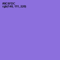 #8C6FDC - Medium Purple Color Image