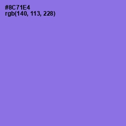 #8C71E4 - Medium Purple Color Image