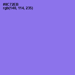 #8C72EB - Medium Purple Color Image
