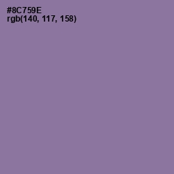 #8C759E - Trendy Pink Color Image