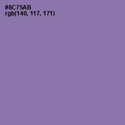 #8C75AB - Purple Mountain's Majesty Color Image