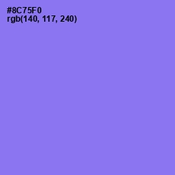 #8C75F0 - Medium Purple Color Image