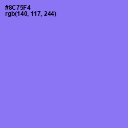 #8C75F4 - Medium Purple Color Image