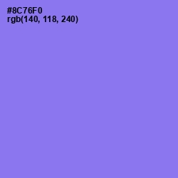 #8C76F0 - Medium Purple Color Image