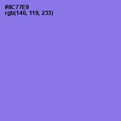 #8C77E9 - Medium Purple Color Image