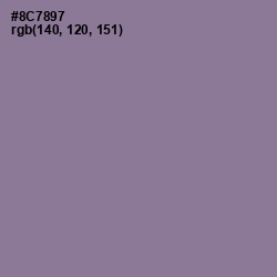 #8C7897 - Mountbatten Pink Color Image