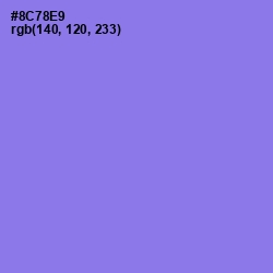 #8C78E9 - Medium Purple Color Image