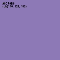 #8C79B6 - Purple Mountain's Majesty Color Image