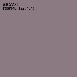 #8C7A83 - Mountbatten Pink Color Image