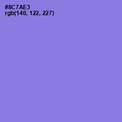 #8C7AE3 - Medium Purple Color Image