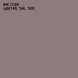 #8C7C80 - Mountbatten Pink Color Image