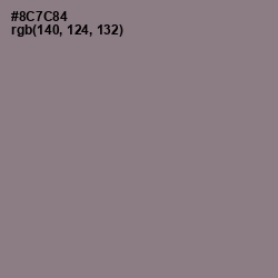 #8C7C84 - Mountbatten Pink Color Image