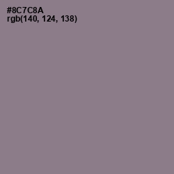 #8C7C8A - Mountbatten Pink Color Image