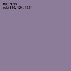 #8C7C99 - Mountbatten Pink Color Image