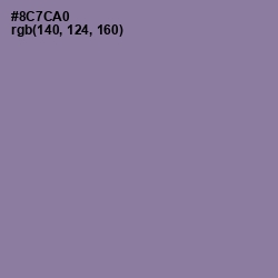 #8C7CA0 - Lavender Purple Color Image