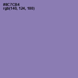 #8C7CB4 - Lavender Purple Color Image