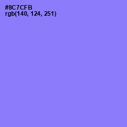 #8C7CFB - Medium Purple Color Image