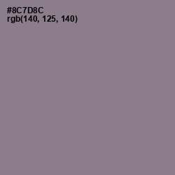 #8C7D8C - Mountbatten Pink Color Image