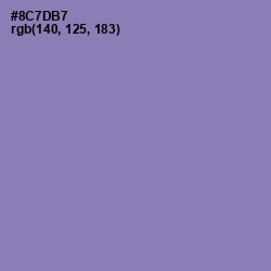 #8C7DB7 - Lavender Purple Color Image