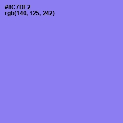 #8C7DF2 - Medium Purple Color Image
