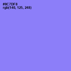 #8C7DF8 - Medium Purple Color Image