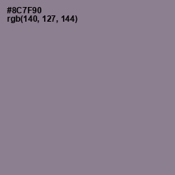 #8C7F90 - Mountbatten Pink Color Image