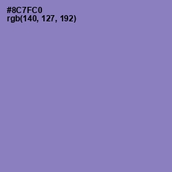 #8C7FC0 - Lilac Bush Color Image