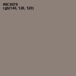 #8C8078 - Schooner Color Image