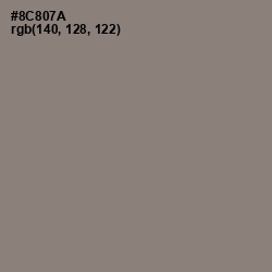 #8C807A - Schooner Color Image