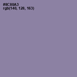 #8C80A3 - Manatee Color Image