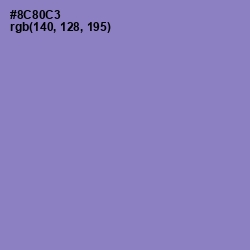 #8C80C3 - Chetwode Blue Color Image