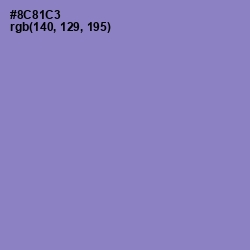 #8C81C3 - Chetwode Blue Color Image