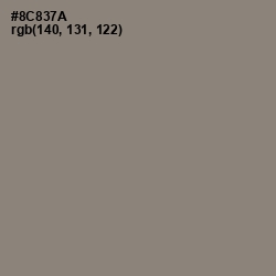 #8C837A - Schooner Color Image