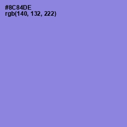 #8C84DE - Chetwode Blue Color Image