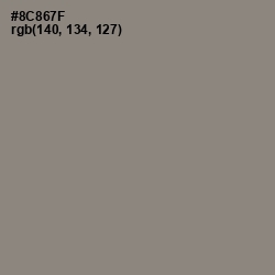 #8C867F - Schooner Color Image