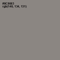 #8C8683 - Natural Gray Color Image