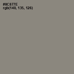 #8C877E - Schooner Color Image