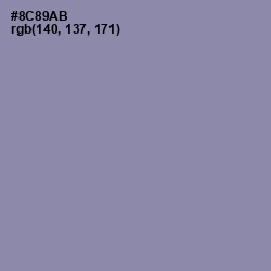 #8C89AB - Manatee Color Image