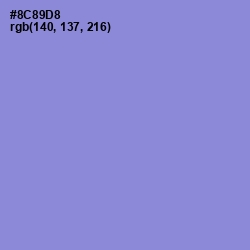 #8C89D8 - Chetwode Blue Color Image