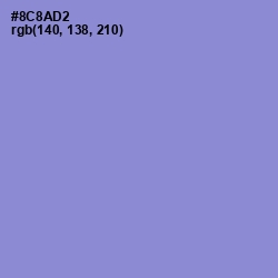 #8C8AD2 - Chetwode Blue Color Image