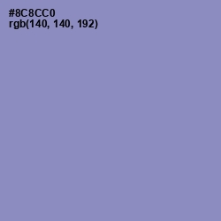 #8C8CC0 - Blue Bell Color Image